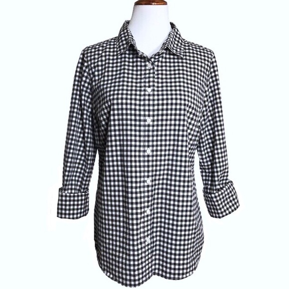 J. Crew Tops - SOLD-J. Crew Check Print Perfect Buttondown Shirt